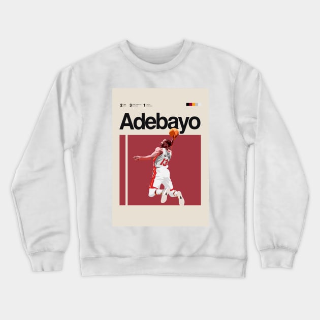 Bam Adebayo Crewneck Sweatshirt by chastihughes